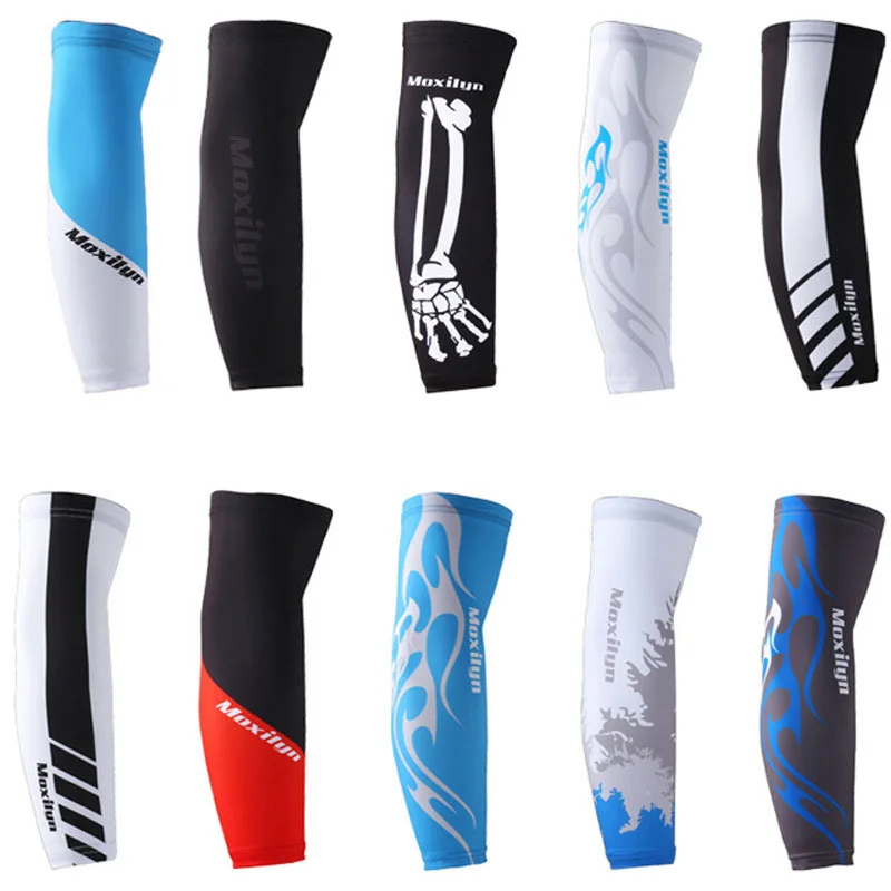 1 Pair Breathable Quick Dry UV Protection Running Arm Sleeves Basketball Elbow Pad Fitness Armguards Sports Cycling Arm Warmers 1 Pair Breathable Quick Dry UV Protection Running Arm Sleeves Basketball Elbow Pad Fitness Armguards Sports Cycling Arm Warmers