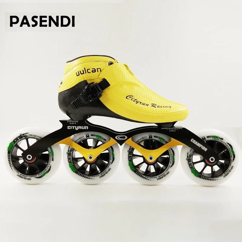 المهنية سرعة أحذية تزلج الدوارة التزلج جديد وصول رجال/نساء مضمنة 4 عجلات الكبار/الأطفال التمهيد