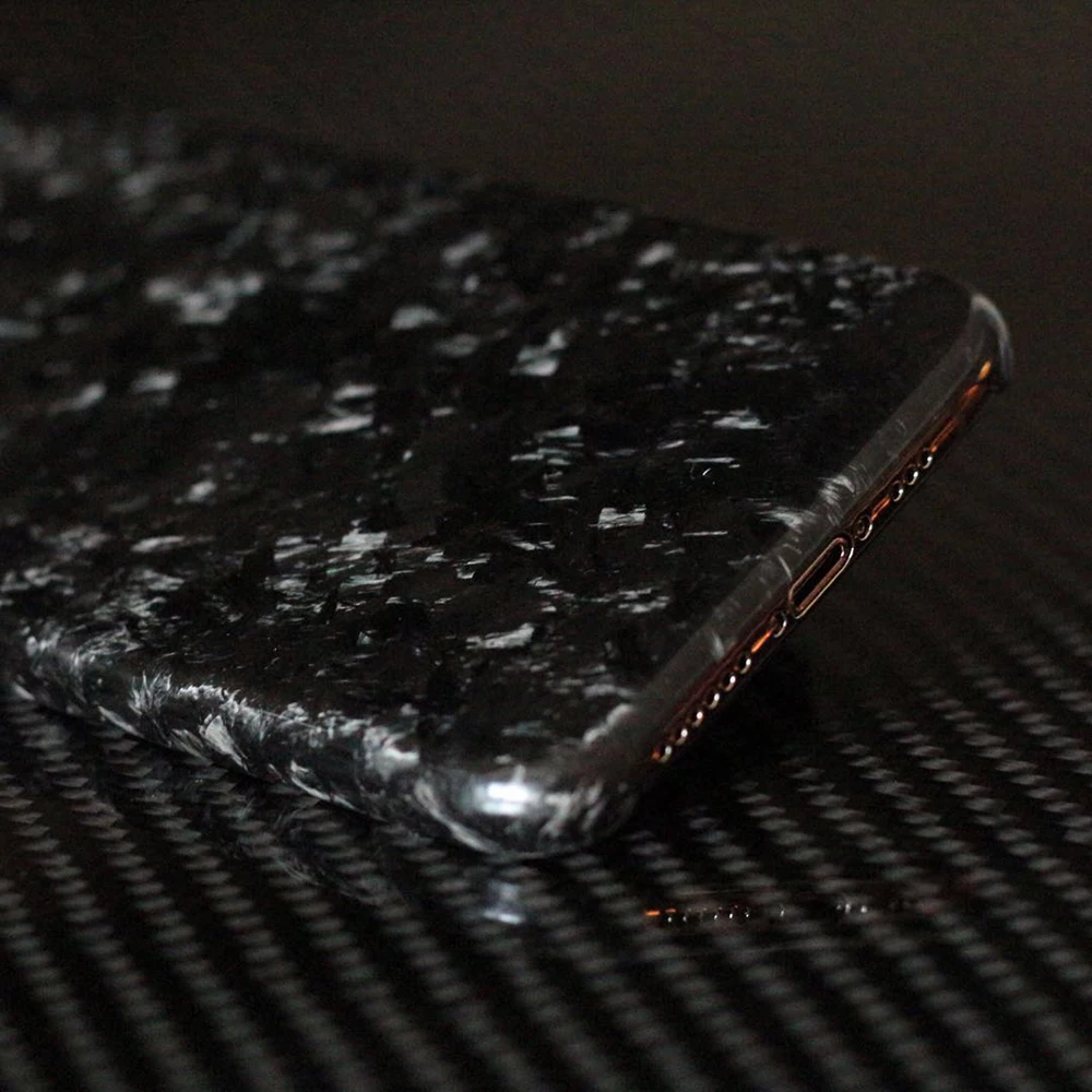 Полностью кованый композитный чехол из настоящего углеродного волокна для iPhone X XS XR, роскошный глянцевый чехол с рисунком для Apple iPhone XS Max, чехол для мобильного телефона
