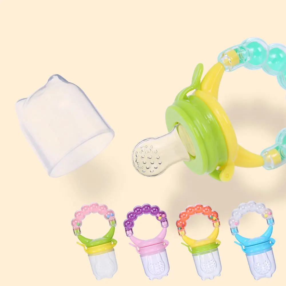 

S M L Baby Nipple Teether Food Feeder Safe Pacifier Feeding Bottles Tool Kids Mesh Teeth Bite Bag Fruit Supplies Teat nurse gift