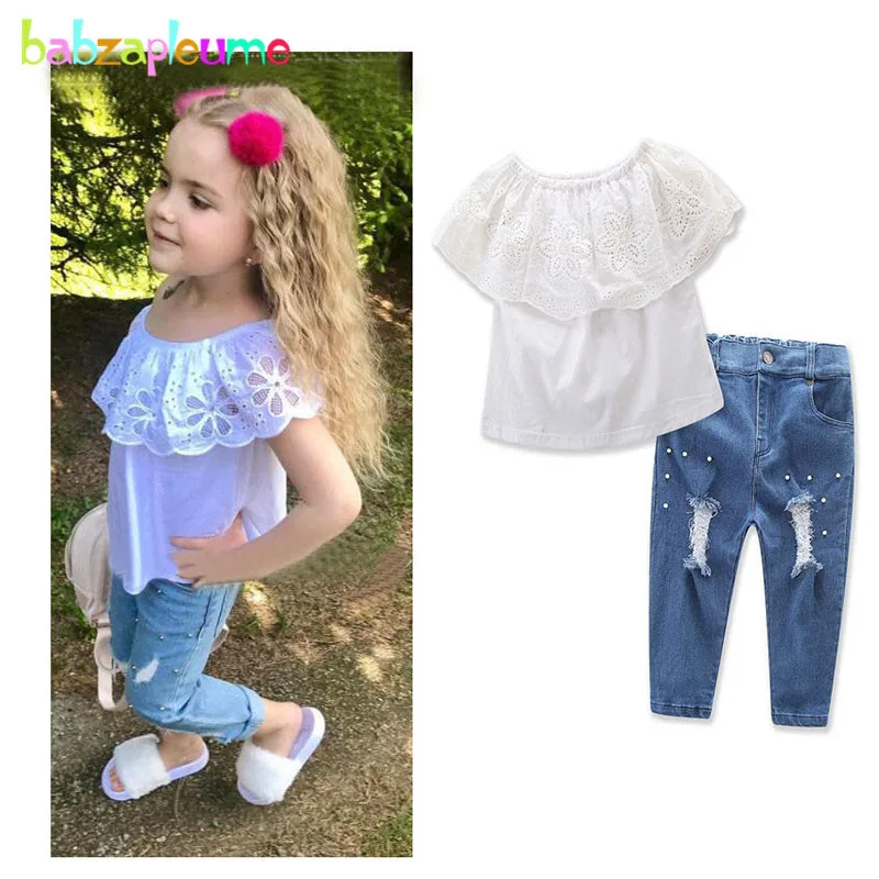 Buy 2Piece Spring Summer Style White Tops Toddler