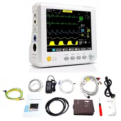 Медицинское оборудование TUV & CE, аксессуары полностью, 7 инартериального давления ICU модульный монитор пациента параметр NIBP