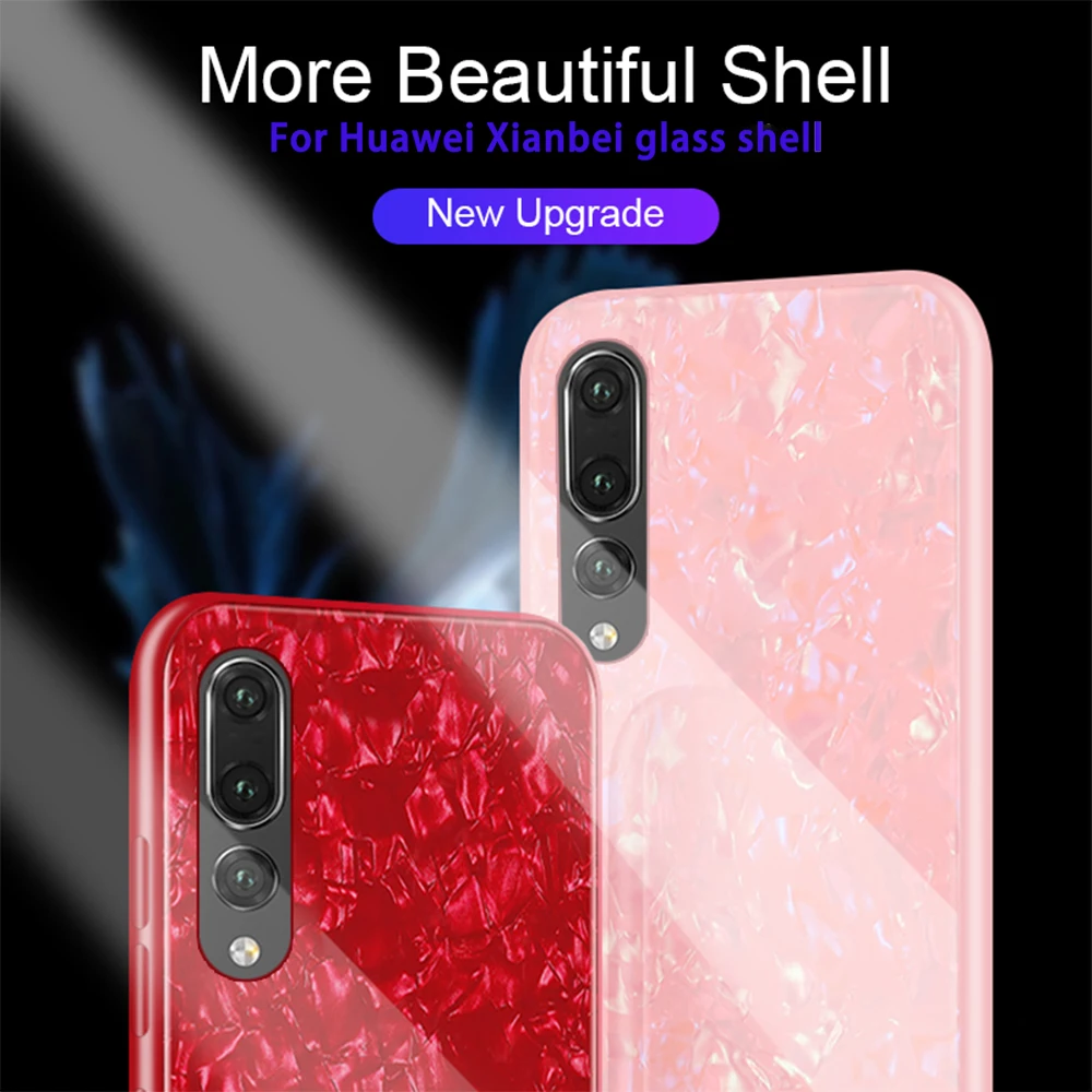 Phone case for huawei p20 glass cover on huawey hawei huewei mate p 2 0 20 pro 20p plus light bling shell huaweip20 huawei20p |
