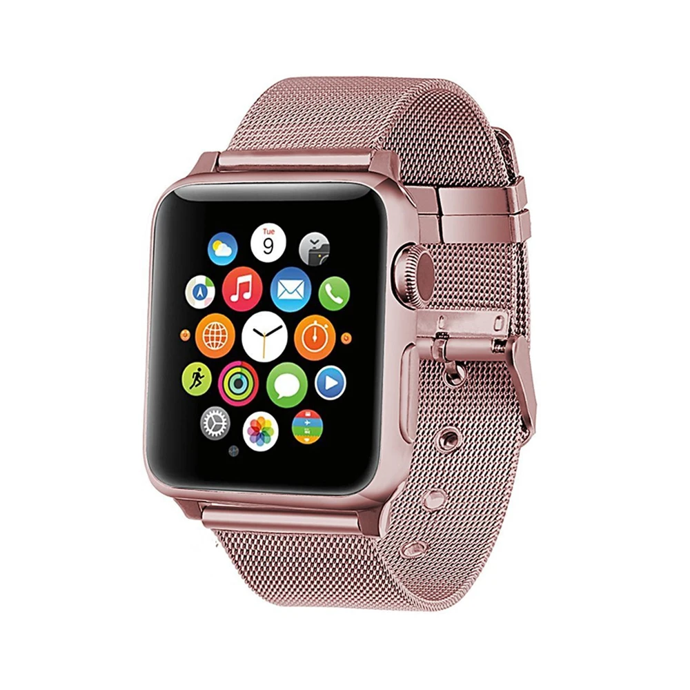 

Milanese strap for apple watch band 42mm 38mm stainless steel metal bracelet mesh belt watchband for iwatch serise 3 2 1