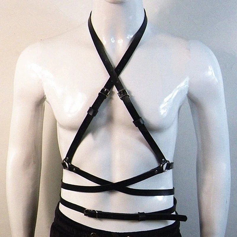 inlzdz Mens Vintage 4 Wide Strap Clips Suspender Tuxedo Garter Belts for Thigh High Stockings