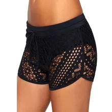 Женские шорты для плавания, брюки, женские пляжные купальники купальник с отверстиями, шорты, спортивные плавки, пляжные купальники PJ4