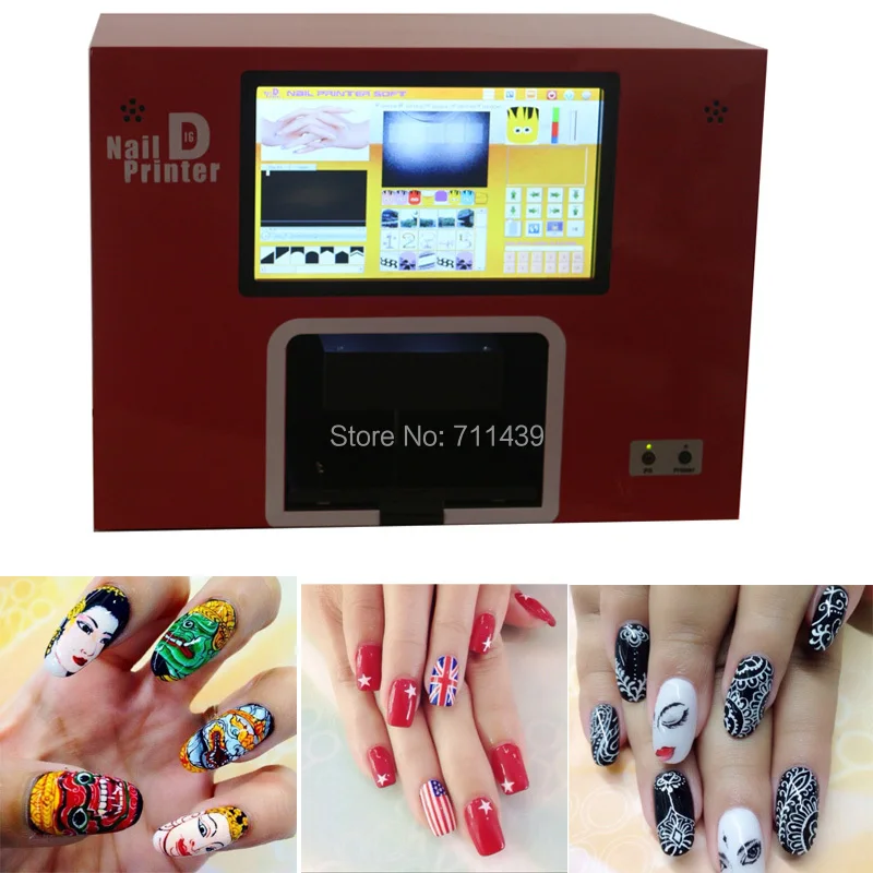 2016 NEW UPGRADED nail printer screen nail and flower printer digital nail printer 5 nails printing machine