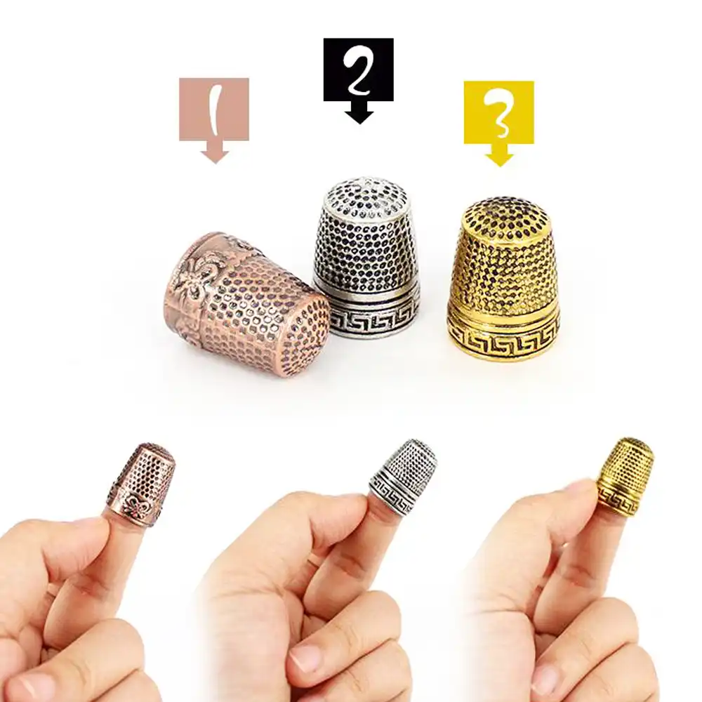 Metall zum N/ähen Schneidern,L Vakind Fingerhut,Fingerh/üte