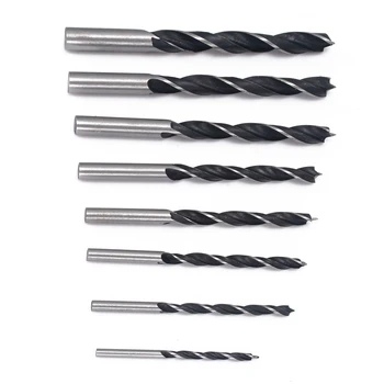 

8Pcs Metal Wood Twist Drill Bits 3mm-10mm Twist Drill Bits Set High Carbon Steel Woodworking Hand Power Tool Accessory