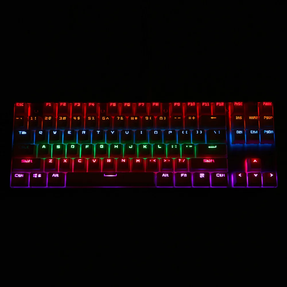 

2016 Brand New K87 High Quality Mechanical Clicky Keyboard K 87 Mechanical Keybord Aluninum for Motorspeed