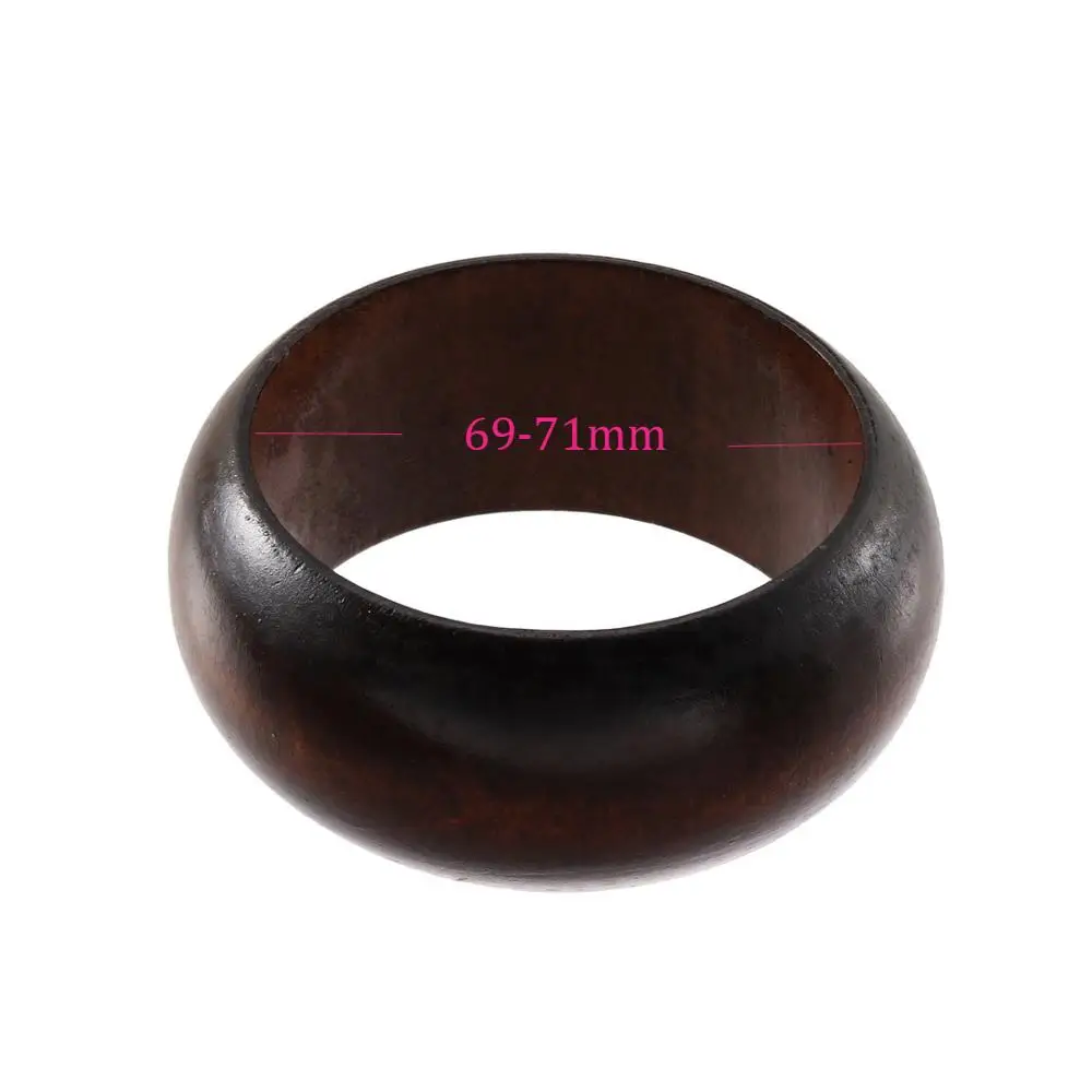 GZBEIYANG винтажные Африканские модные блестящие большие круглые DIY натуральные деревянные простые браслеты деревянный браслет ювелирные изделия браслеты для женщин/мужчин - Окраска металла: SZ008HG-1