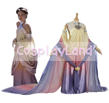 

Star Wars Padme Amidala Cosplay Costume Long Party Dresses Halloween Costume for Women Adult Padme Princess Dress Costumes