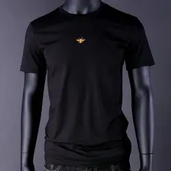 Хлопок Одежда высшего качества 2019 новые модные фирменный дизайн летняя футболка для мужчин и женщин с принтом букв одежда Однотонная
