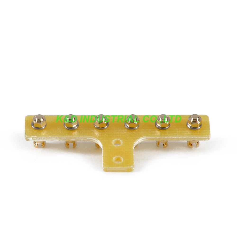 

5pcs Turret Terminal Tag Strip 6Lugs Board Audio Guitar Tube Amplifier Parts