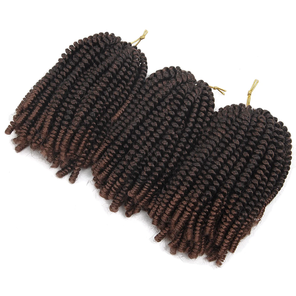 Curly Crochet hair Braid synthetic Ombre Braiding Hair Spring Twist Crochet Braids nubian twist