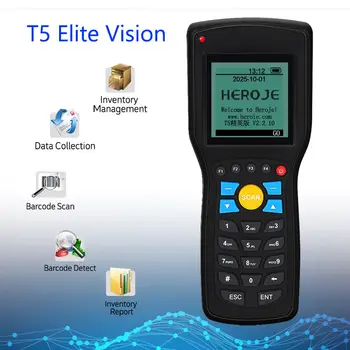 

Barcode Scanner With Search Engine Heroje T5 Elite Version Data Inventory Management 1D Scanner Bar Code Laser USB 433MHz