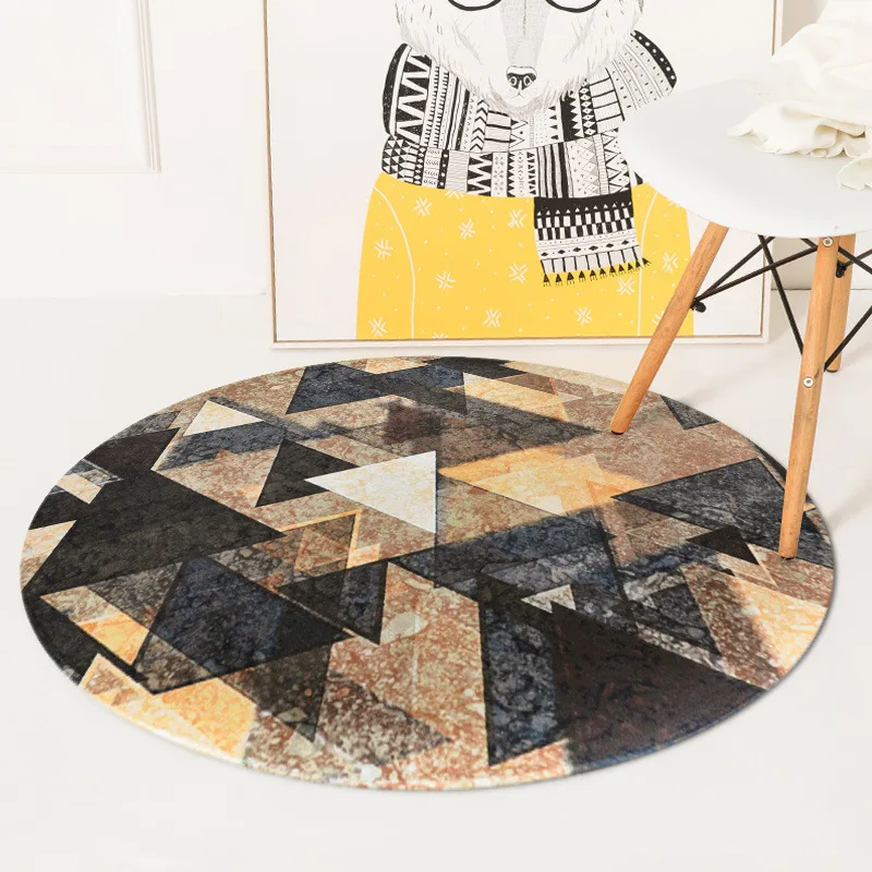 LOUTASI Geometric Round Carpet Carpet for Living Room Computer Chair Table Floor Mat Kids Tent Area Rug Cloakroom Rugs Carpets LOUTASI Geometric Round Carpet Carpet for Living Room Computer Chair Table Floor Mat Kids Tent Area Rug Cloakroom Rugs Carpets