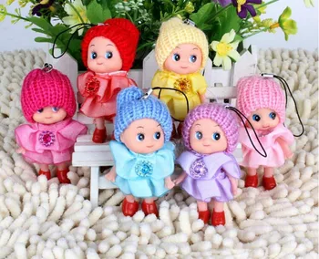 

1PCS Phone Pendant Ornament Mini Ddung Doll Best Toy Gift for Girl Confused Doll Key Chain Random Clour