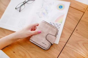 

by dhl or ems 50pcs Lady Snap Fastener Zipper Short Clutch Wallet Solid Letter Fashion Small Female Purse Short Purse Vintage