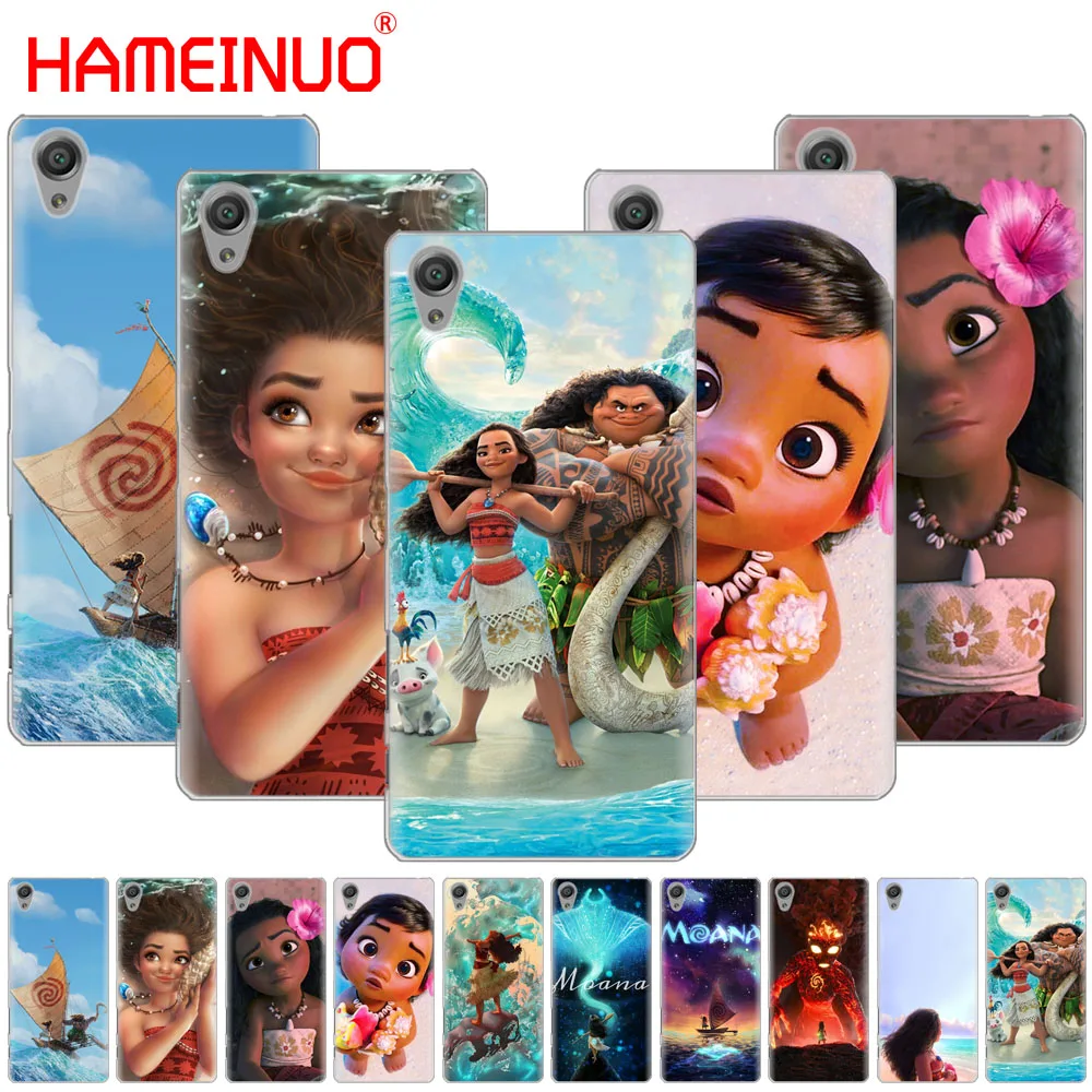 

HAMEINUO Princess Moana Cover phone Case for sony xperia z2 z3 z4 z5 mini plus aqua M4 M5 E4 E5 E6 C4 C5