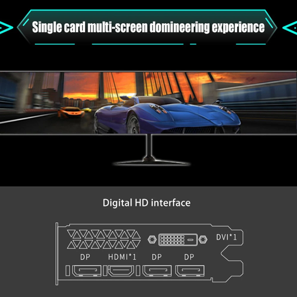 MAXSUN rx 580 Big Mac Plus 8G графическая карта 256bit AMD GDDR5 8000MHz 1257 1340MHz HDMI + 3 * DP DVI 2304 шт RX580