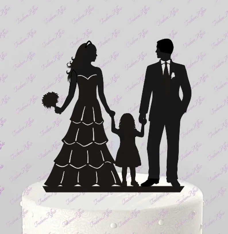 Рисунок жених и невеста на торт