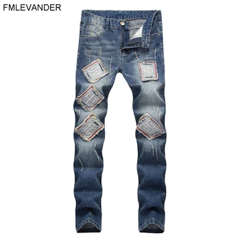 

Spring Light Straight Denim Plus Size 28-40 Long Pants Trousers Jean Homme Brand Biker Jeans Men