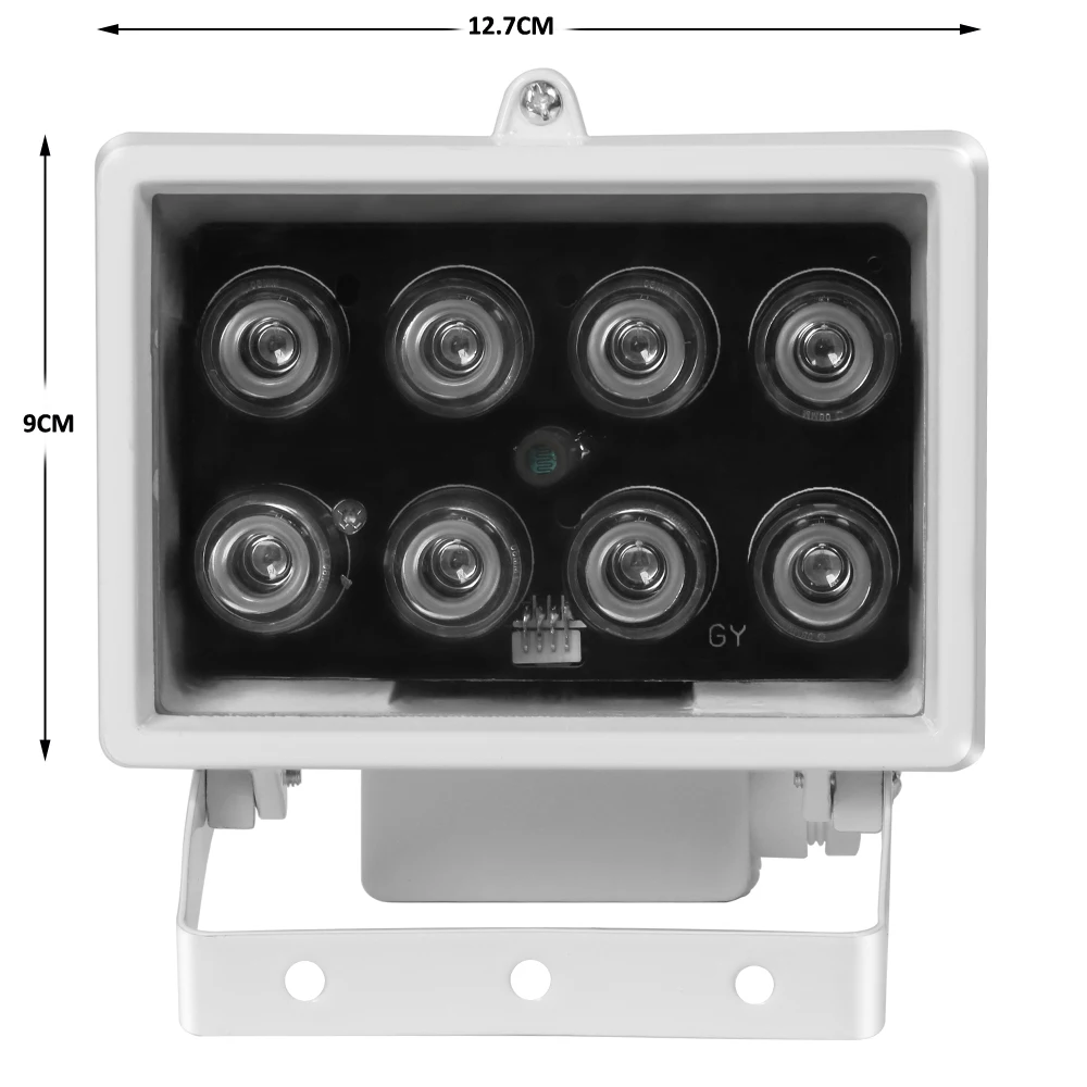 CCTV 8 шт. ИК светодиодов Массив ИК осветитель инфракрасная лампа водонепроницаемый металл ночного видения CCTV заполняющий светильник для CCTV камеры безопасности