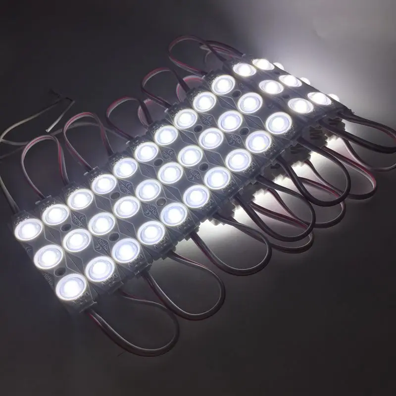 Чистый белый DC12V SMD 2835 модуль литья под давлением высокая мощность 3 светодиода 1 8