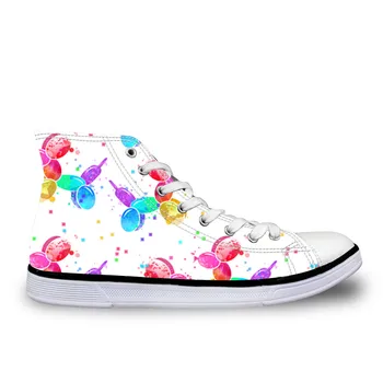 

Balloon Dogs Print Women Vulcanize Shoes Canvas Sneakers Femlae High top Casual Basket Shoes Walking Sapato Feminino