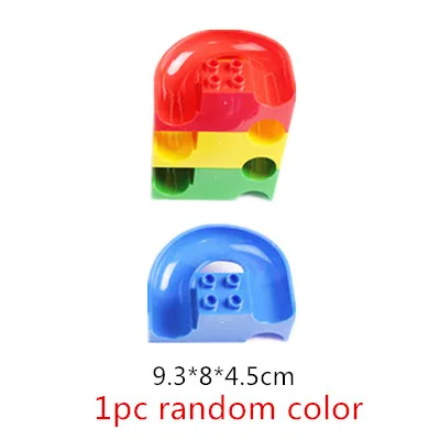 Crazy Fun Rolling Ball Building Blocks Compatible Marble Run Bricks Parts Accessories Educational DIY Toys right high