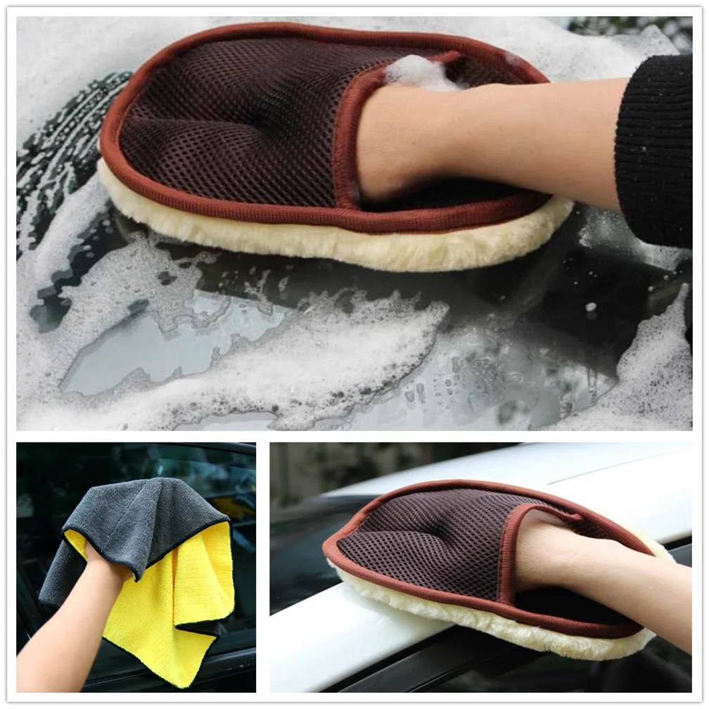 

Car Styling Washing Gloves Cleaning Washer Cloth Towel FOR Fiat Punto Palio Uno Idea Bravo Sedici Grande Tipo Qubo Panda Mobi