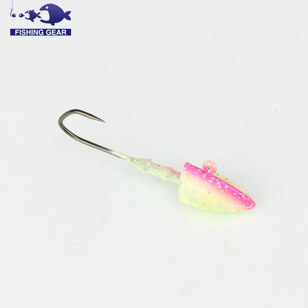 14g fishing lead jig head hook 3pcs sea bass ice carp fishing hooks lead head triangle jig head bait fishing leurre peche pesca  (6)