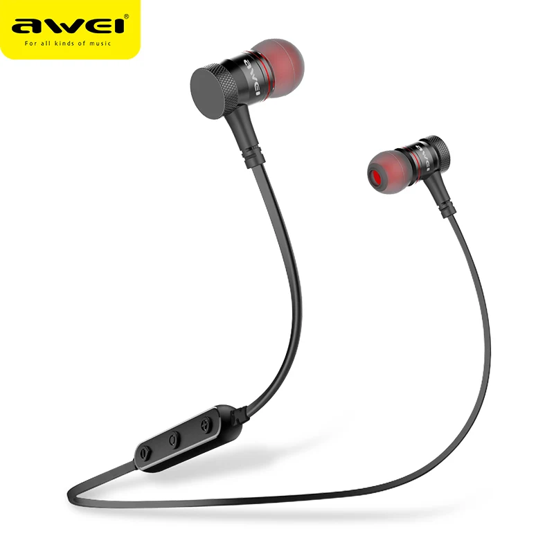 Магнитные Bluetooth Наушники AWEI B922BL Спортивная стереогарнитура беспроводная