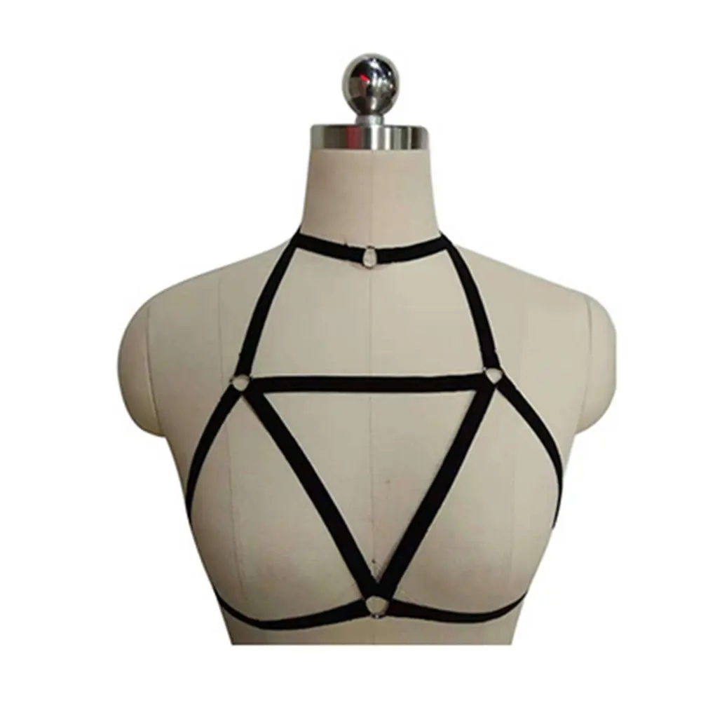 

Breathable Sexy Straps Underwear Elastic Band Bundle Body Chain Hipster Creative Shirt Bra Rimless Breast Bra HOT SALE