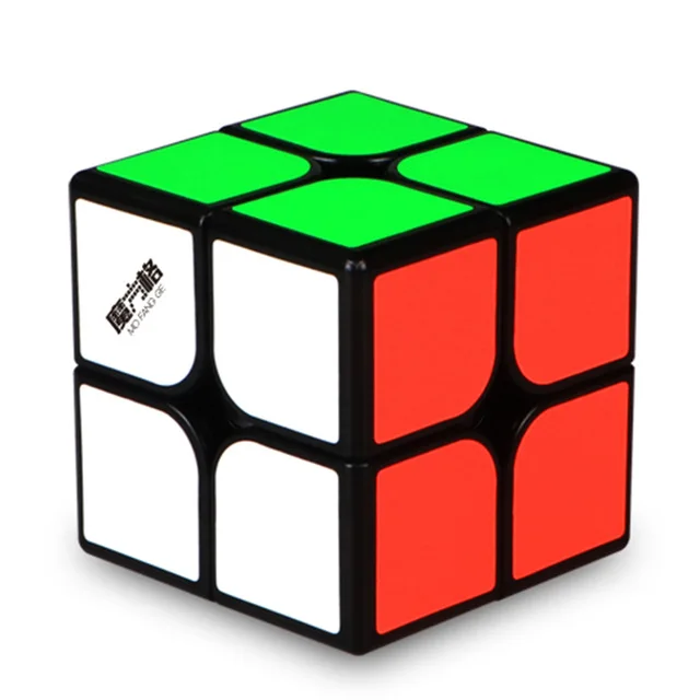 Новые поступления QiYi WuXia м(5 см) 2x2 Magic Cube гладкая Магнитный куб игрушка-головоломка - Цвет: Черный