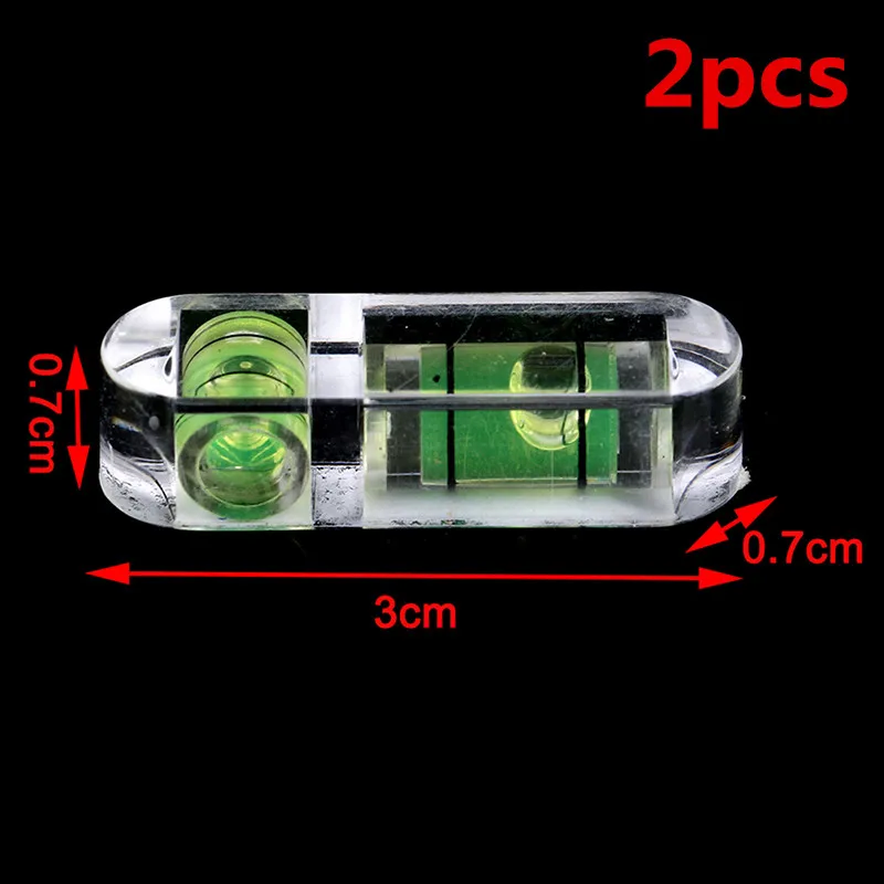 1 шт. или 2 шт. портативный мини-спиртовой измерительный прибор уровня Т-типа круглый квадратный спиртовой уровень пузырьковый уровень 9 видов стилей - Цвет: 2pcs