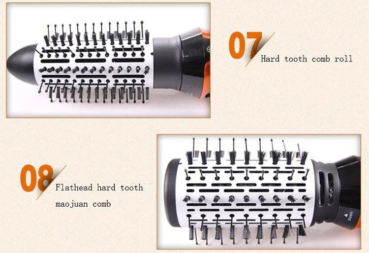 Женские Инструменты для укладки, набор для парикмахерской, Профессиональные Фены для волос с расчески для сухих волос, вращающаяся щетка, сумка