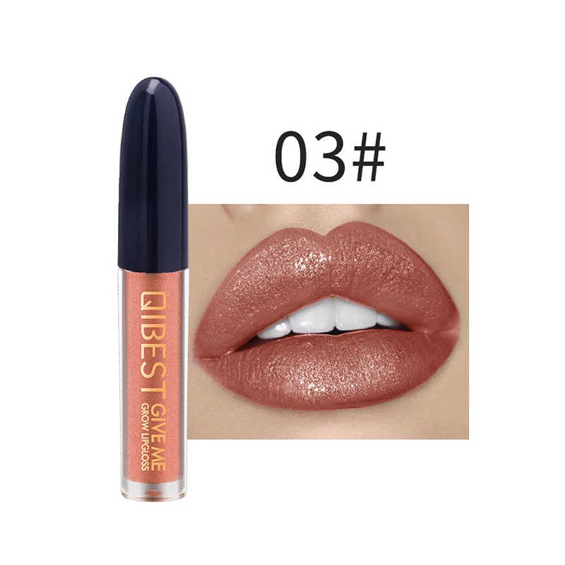 18-Color Diamond Lip Gloss Shimmer Liquid Waterproof Long Lasting Makeup Lipstick QS888 - Цвет: 3