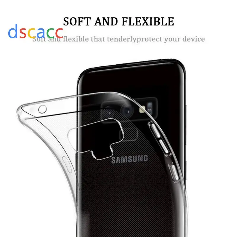 DSCACC Топ ультра тонкий прозрачный ТПУ чехол для samsung Galaxy S10 Plus S10e M10 M20 M30 A8S A7 A9 J2 Core 100 шт