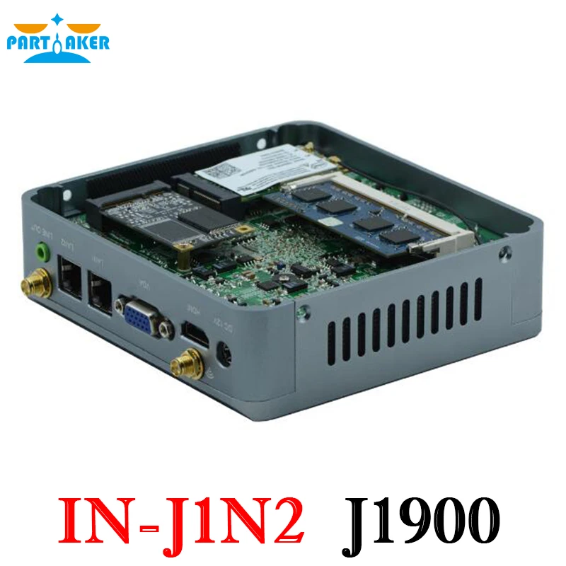 Причастник Мини Nano PC Intel четырехъядерный J1900 с поддержкой Wake on LAN PXE Watchdog 3G GPIO|quad core
