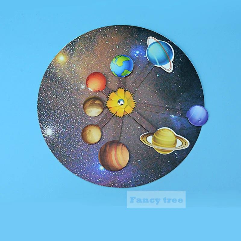 

DIY Solar System Eight Planets Assembled Model Toy For Children kids Universe Science Simulation Educational Toy