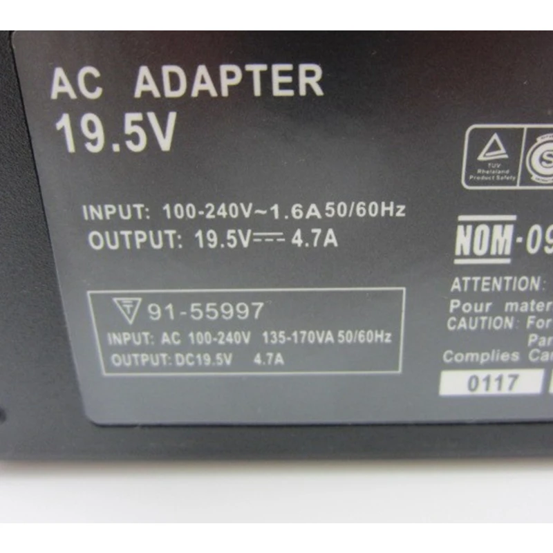 HSW 19,5 V 4.7A адаптер переменного тока Питание Зарядное устройство для SONY VAIO SVE151D11L SVS131B11L VGN-S550 PCG-61411L VGP-AC19V41 VGP-AC19V51