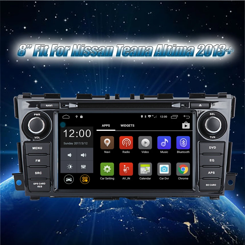 Flash Deal Krando Android 8.0 8" car DVD player with gps for Nissan Teana Altima 2013+ multimedia navigation system WIFI 4G 1