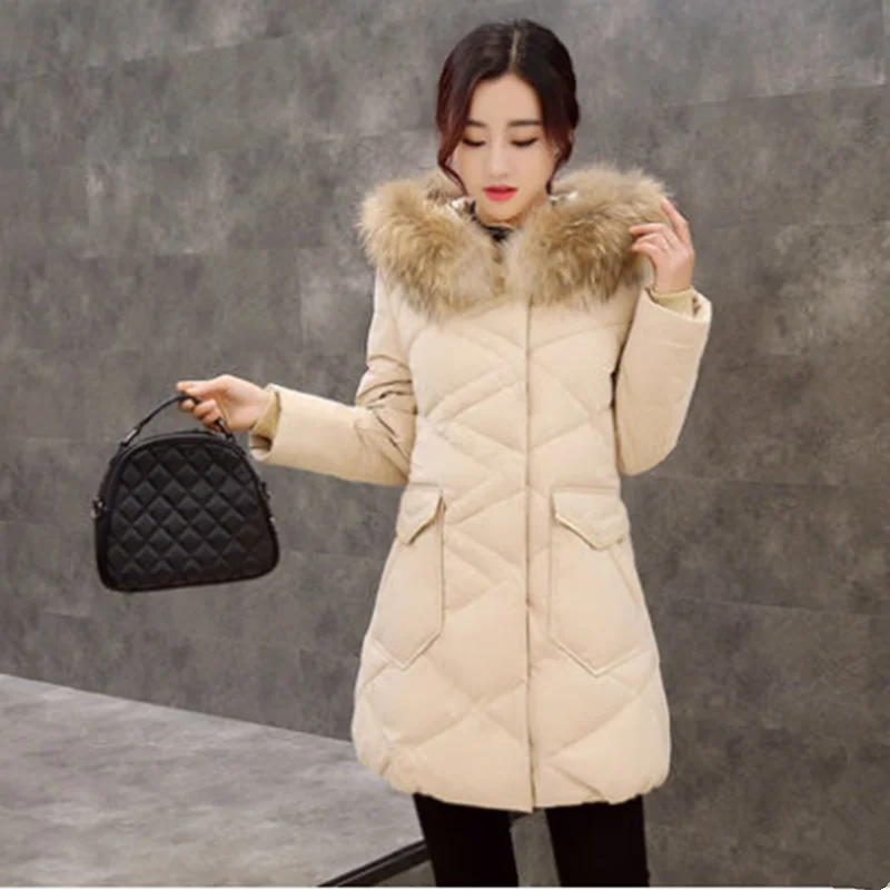 

KMETRAM Real Raccoon Fur Collar Parka Winter Jacket Women Clothes 2019 Korean Long Coats and Jackets Women Parkas Chaquetas MY