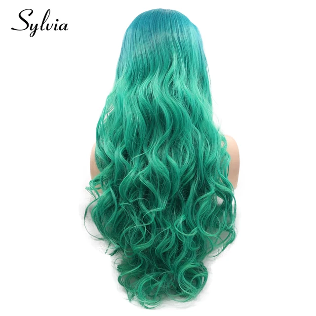 Sylvia Green 2t Ombre Body Wave Synthetic Lace Front Wigs 180 Density