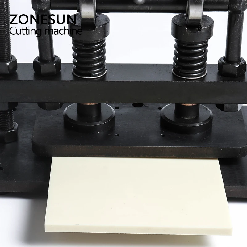 Станок для резки кожи ZONESUN 26x12 см с двойным колесом фотографий бумаги ПВХ листов