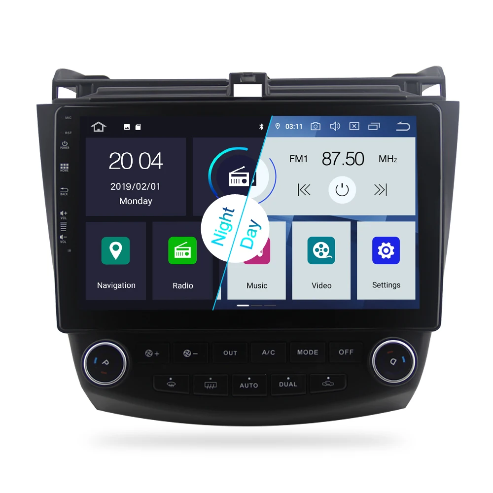 Автомобильный мультимедийный плеер с IPS экраном 1 Din Универсальный Android 9 0