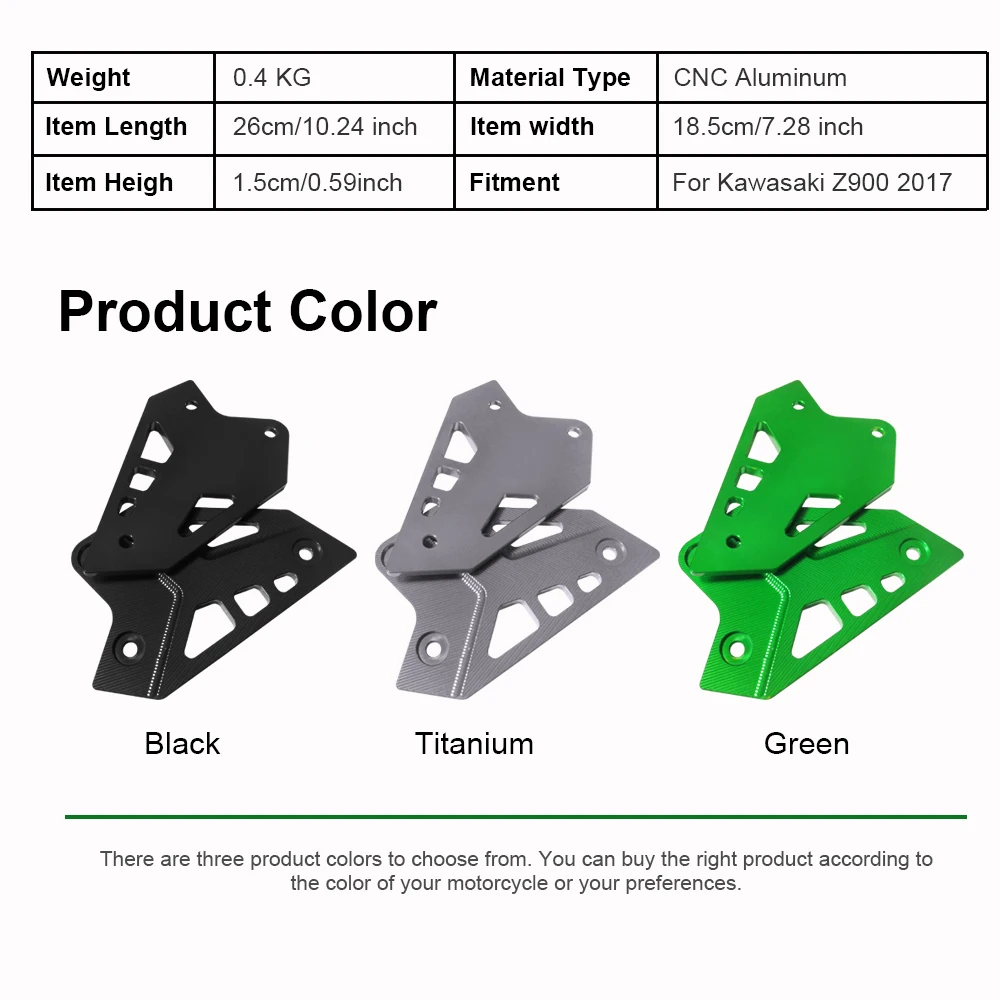 Аксессуары для KAWASAKI Z900 2017 чехлы ног с ЧПУ подножки накладки на ножки защитные