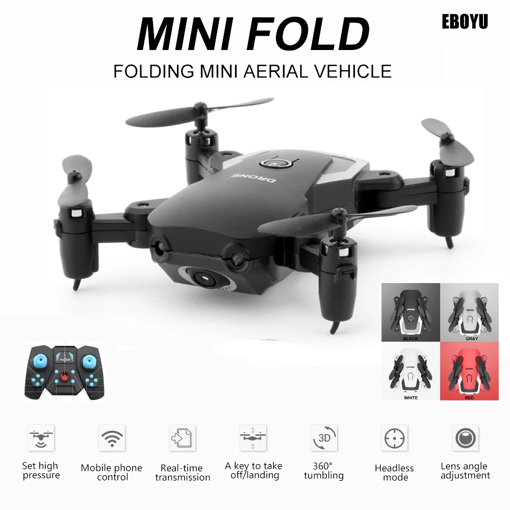 Складной Радиоуправляемый мини Квадрокоптер LiDiRC A808 камера 720P Wi Fi FPV режим